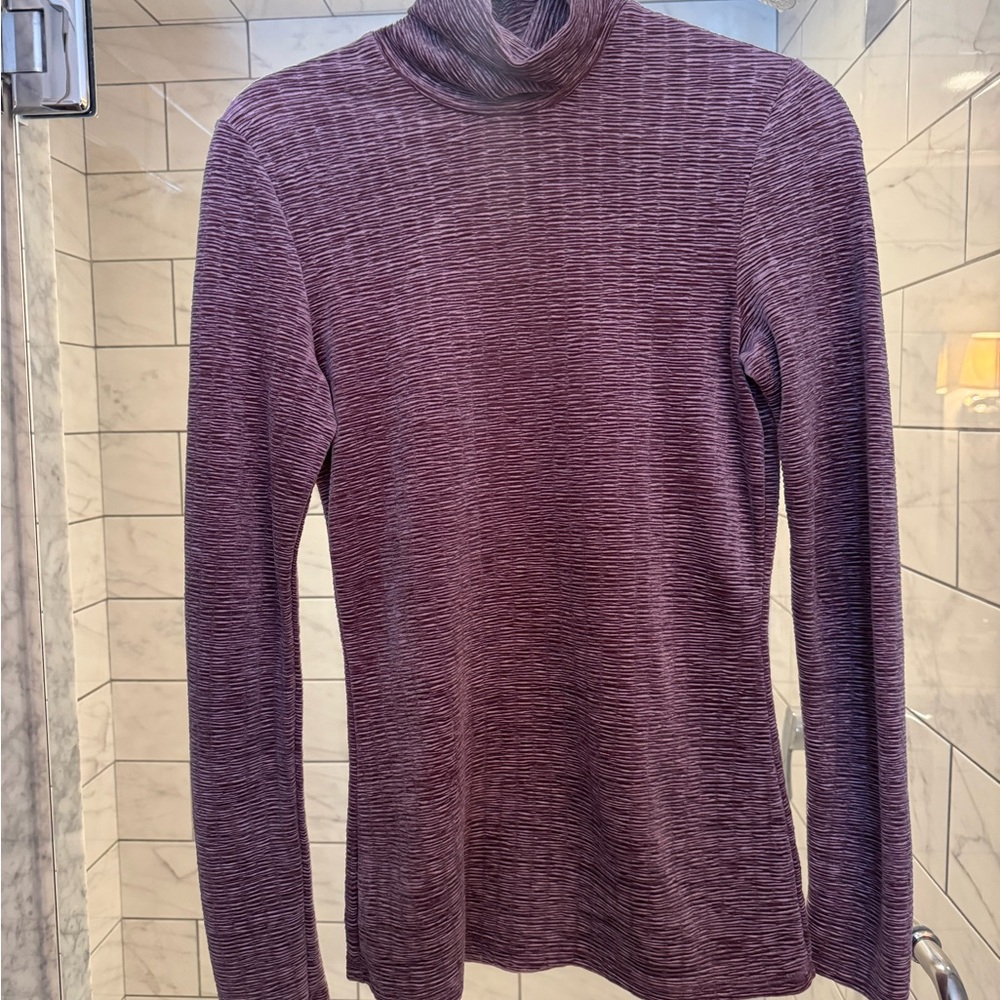 Purple Turtleneck Sweater